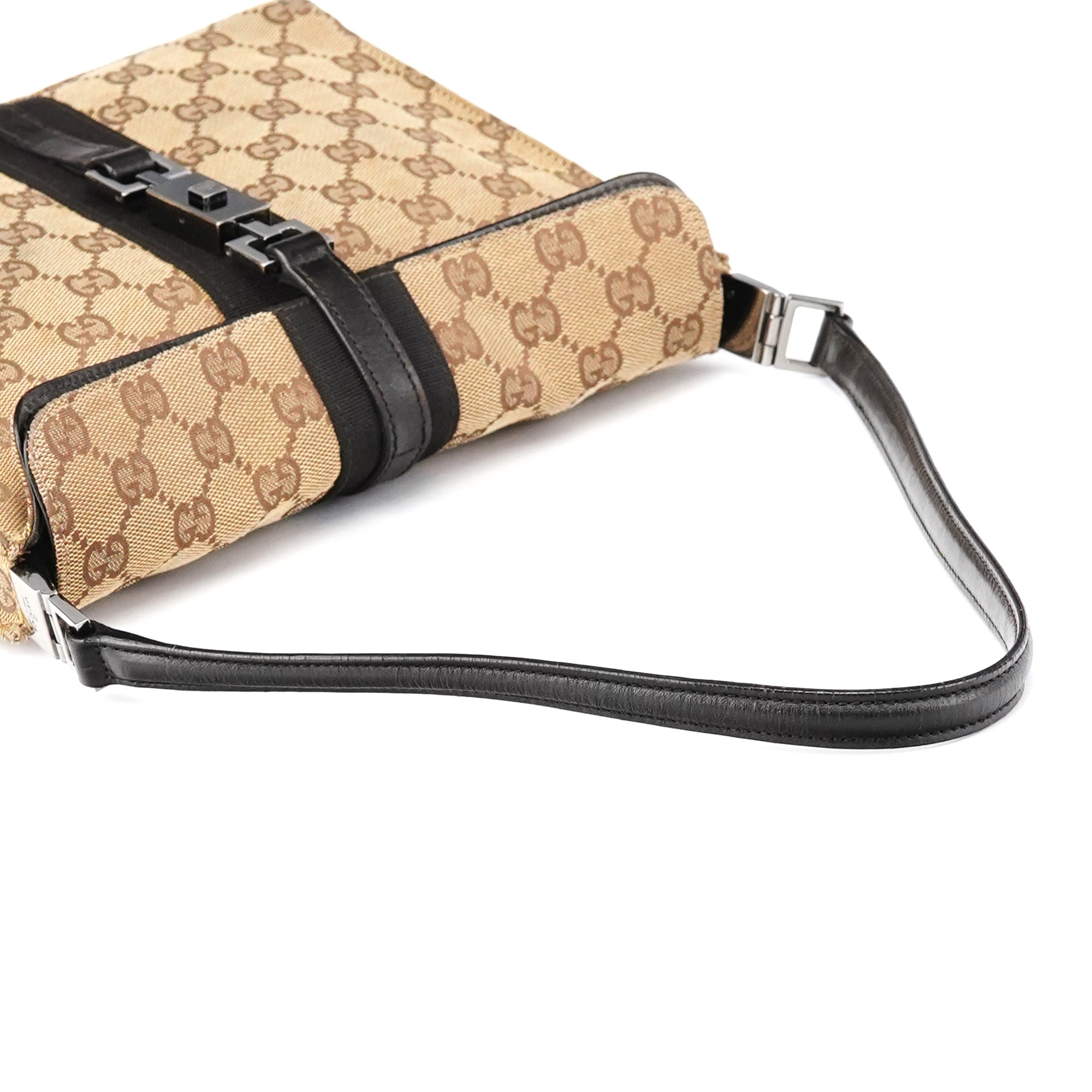 Gucci 001 3734 Beige GG Jackie Shoulder Bag