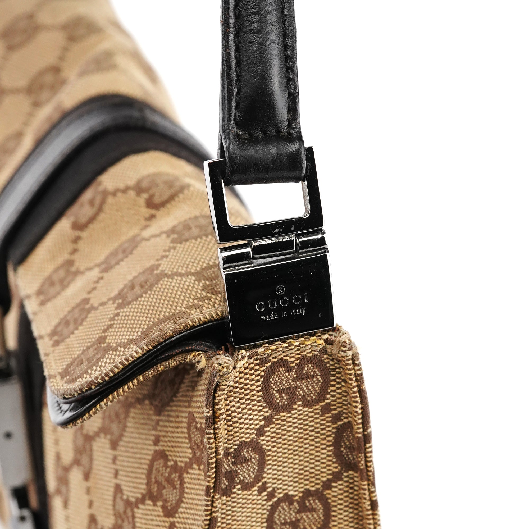Gucci 001 3734 Beige GG Jackie Shoulder Bag