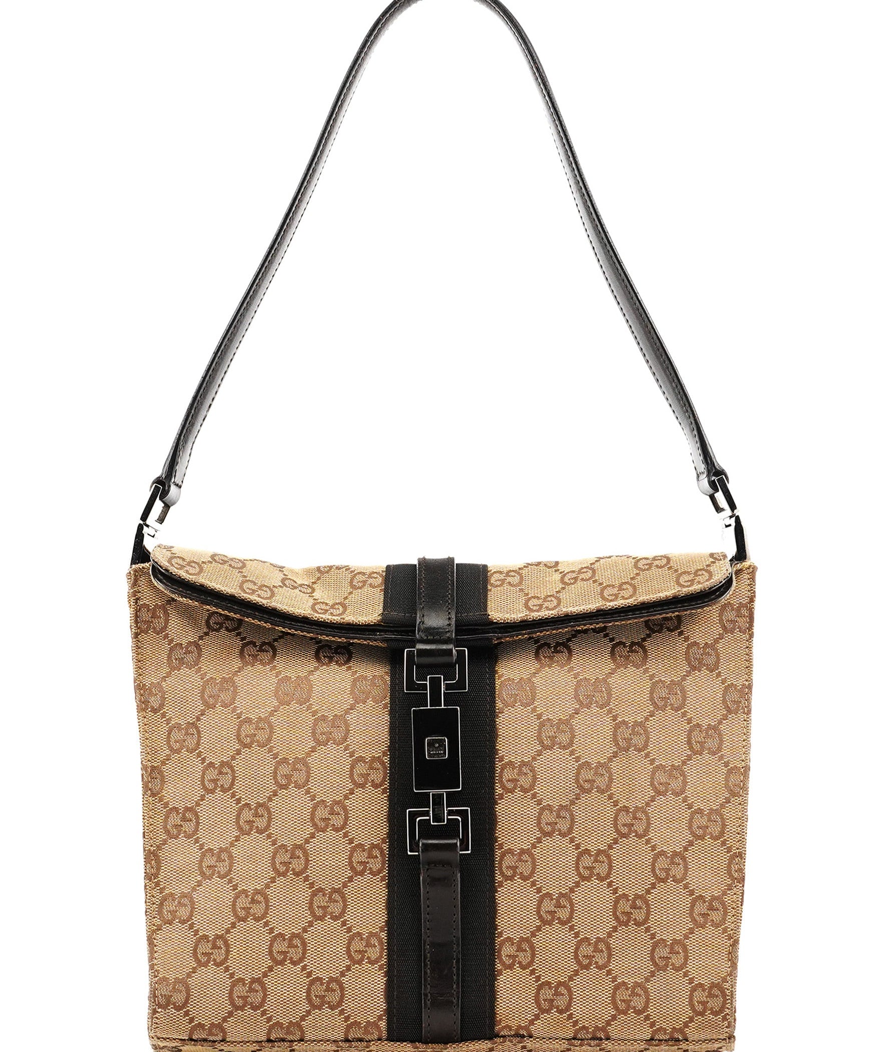 Gucci 001 3734 Beige GG Jackie Shoulder Bag