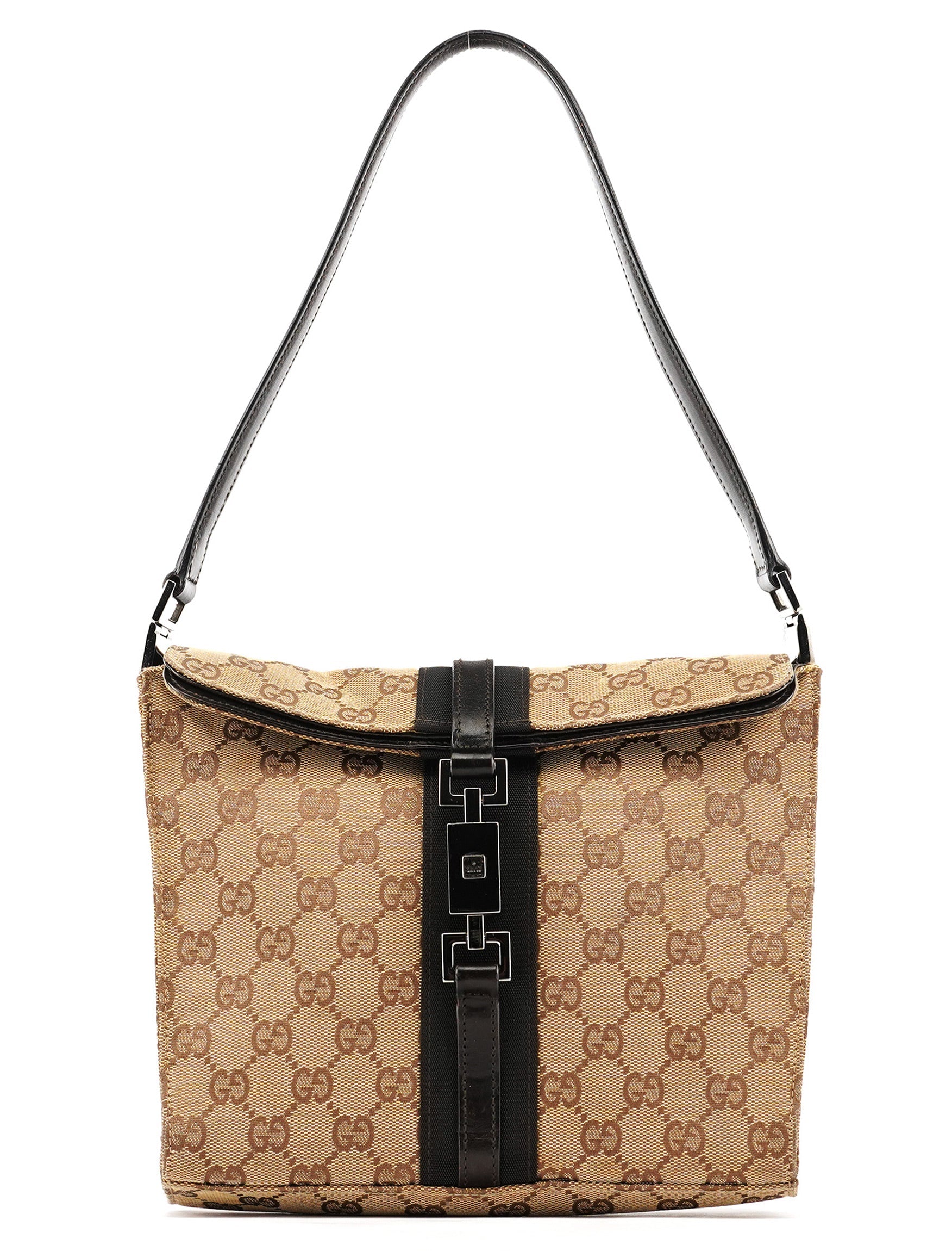 Gucci 001 3734 Beige GG Jackie Shoulder Bag