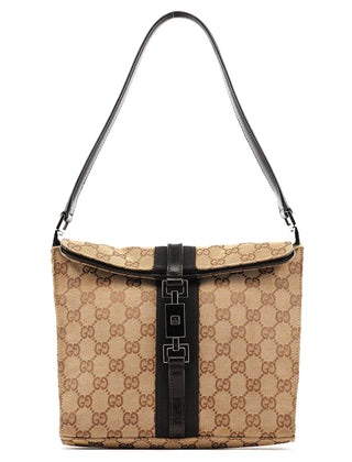 Gucci 001 3734 Beige GG Jackie Shoulder Bag