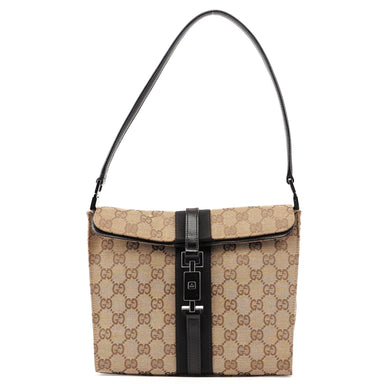 Gucci 001 3734 Beige GG Jackie Shoulder Bag