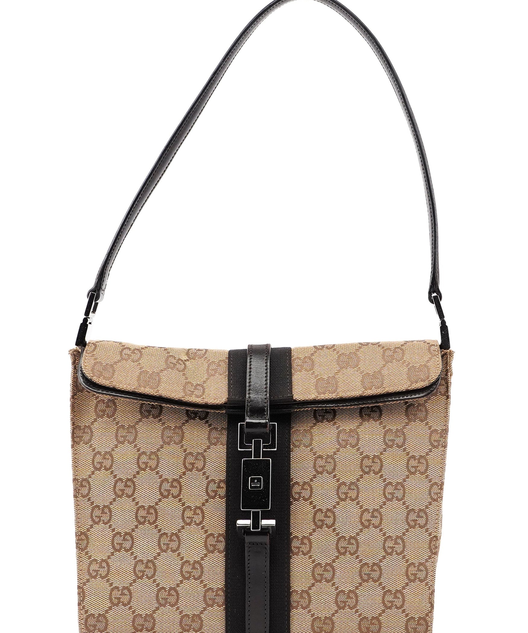 Gucci 001 3734 Beige GG Jackie Shoulder Bag