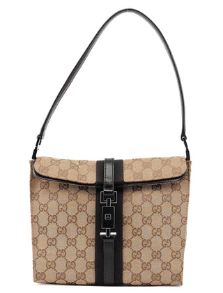 Gucci 001 3734 Beige GG Jackie Shoulder Bag