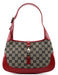 Gucci 001 3735 Beige Red GG Jackie Shoulder Bag