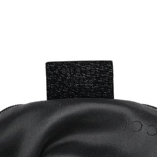 Gucci 001 3735 Black Canvas Leather Jackie Shoulder Bag