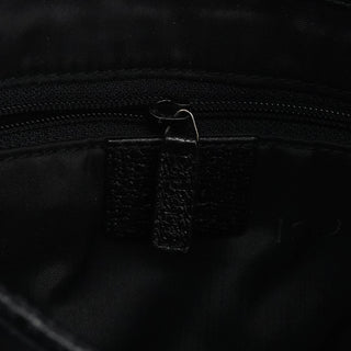 Gucci 001 3735 Black Canvas Leather Jackie Shoulder Bag