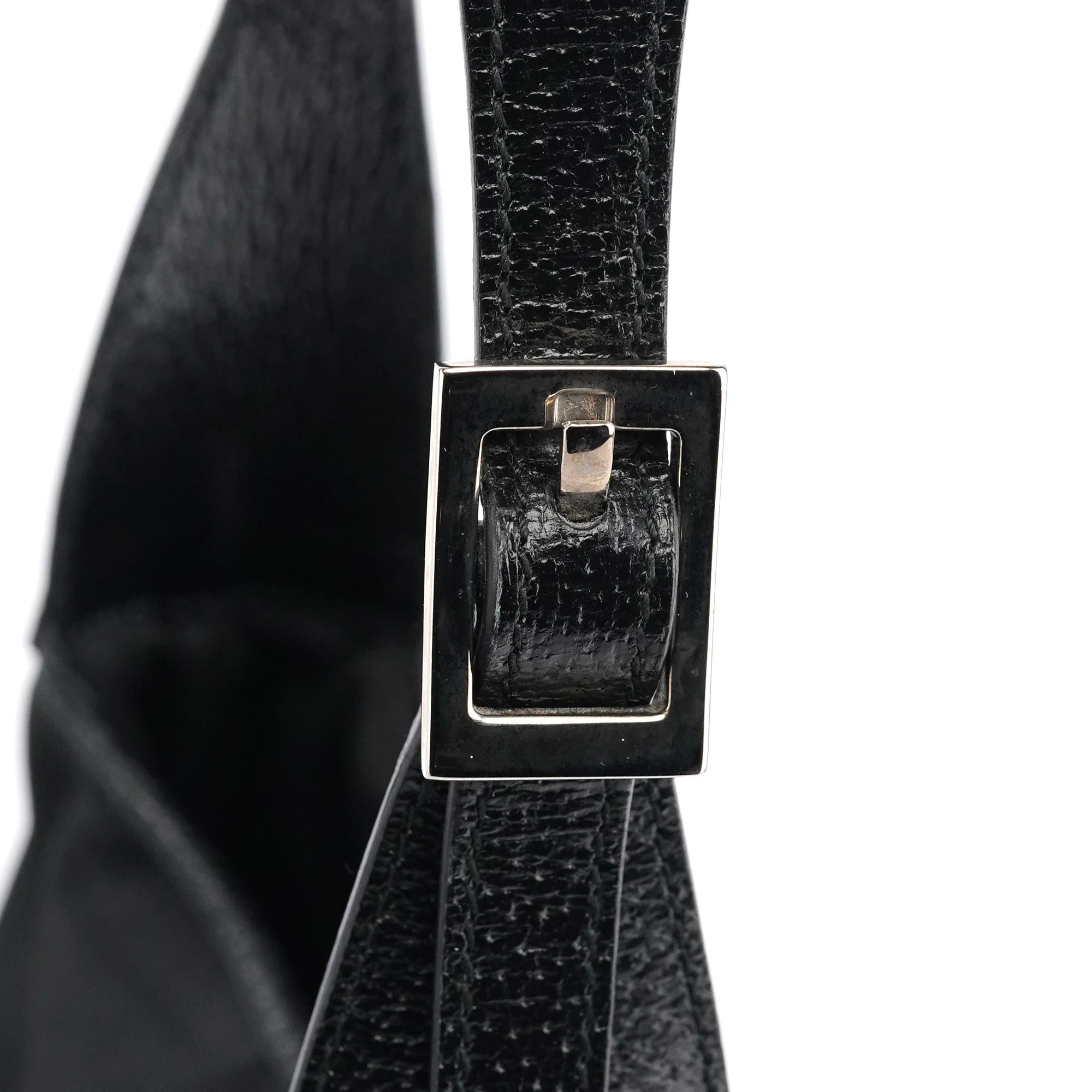 Gucci 001 3735 Sac porté épaule Jackie en toile et cuir noirs