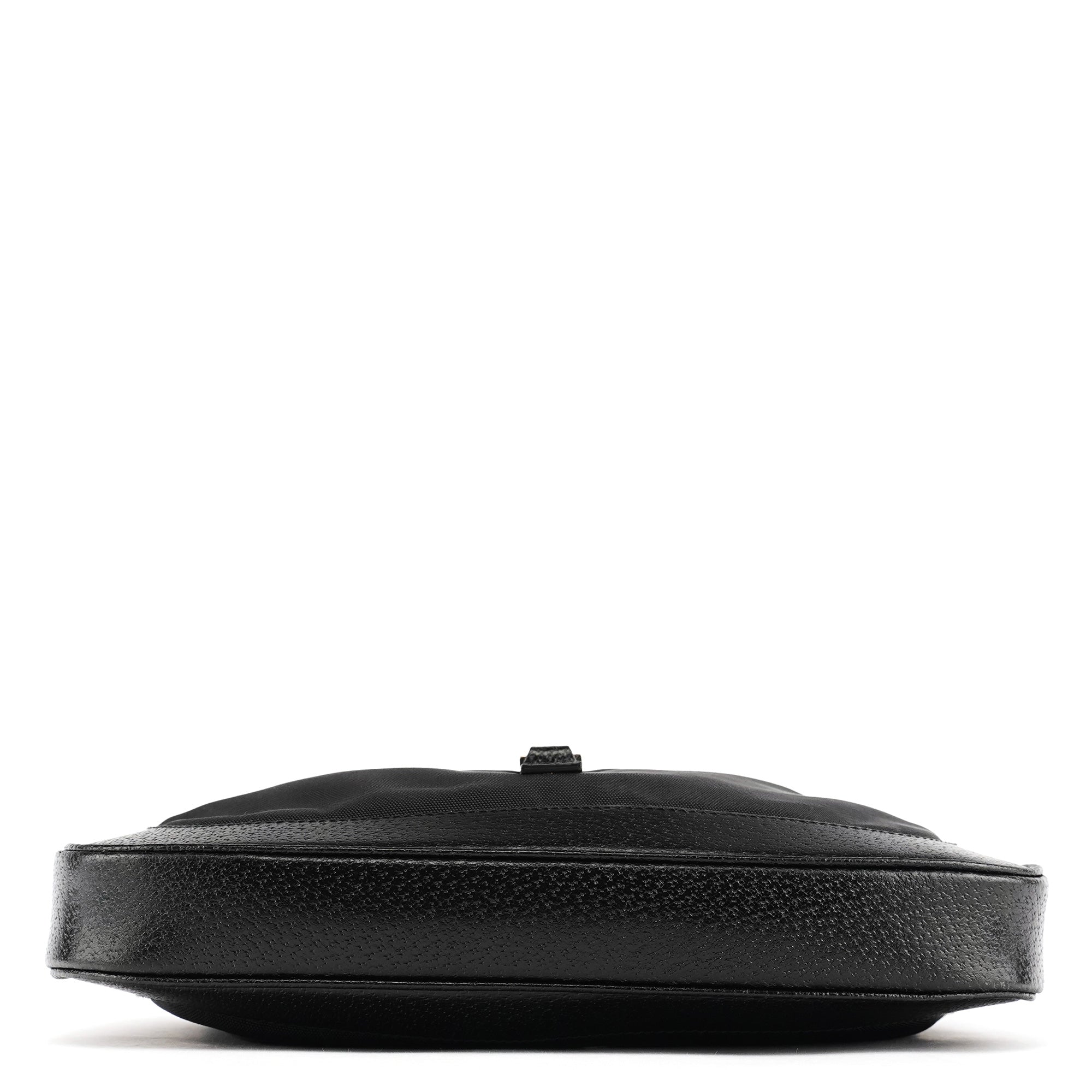 Gucci 001 3735 Sac porté épaule Jackie en toile et cuir noirs