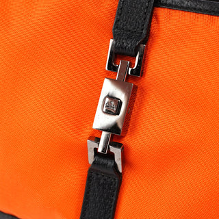 Gucci 001 3735 Orange Canvas Jackie Shoulder Bag