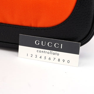 Gucci 001 3735 Orange Canvas Jackie Shoulder Bag