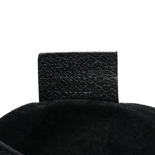 Gucci 001 3739 Black Nylon Bamboo Shoulder Bag
