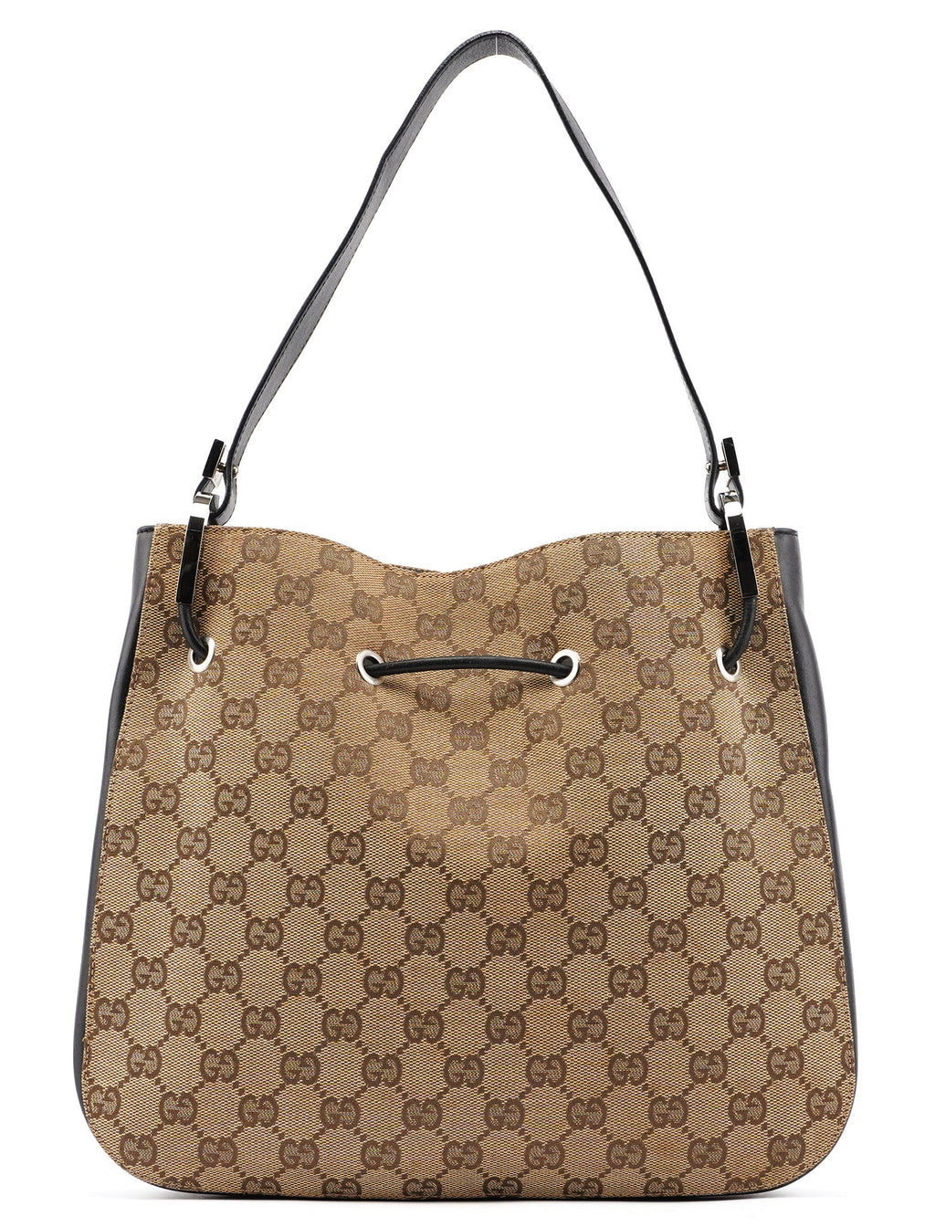 Gucci 001 3743 Beige GG Drawstring Shoulder Bag – Rediscover Vintage