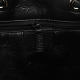 Gucci 001 3746 Anthracite GG Canvas Drawstring Shoulder Bag