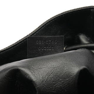 Gucci 001 3746 Anthracite GG Canvas Drawstring Shoulder Bag