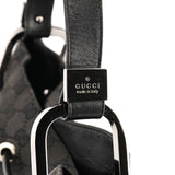 Gucci 001 3746 Anthracite GG Canvas Drawstring Shoulder Bag