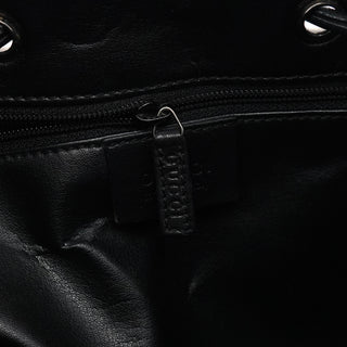 Gucci 001 3748 Black GG Drawstring Shoulder Bag
