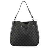 Gucci 001 3748 Black GG Drawstring Shoulder Bag