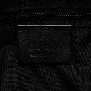 Gucci 001 3766 Black GG Hobo Shoulder Bag