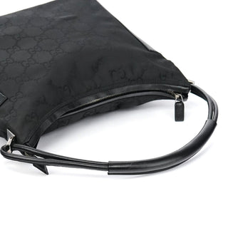 Gucci 001 3766 Black GG Hobo Shoulder Bag