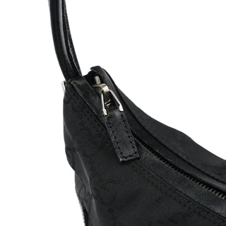 Gucci 001 3766 Black GG Hobo Shoulder Bag