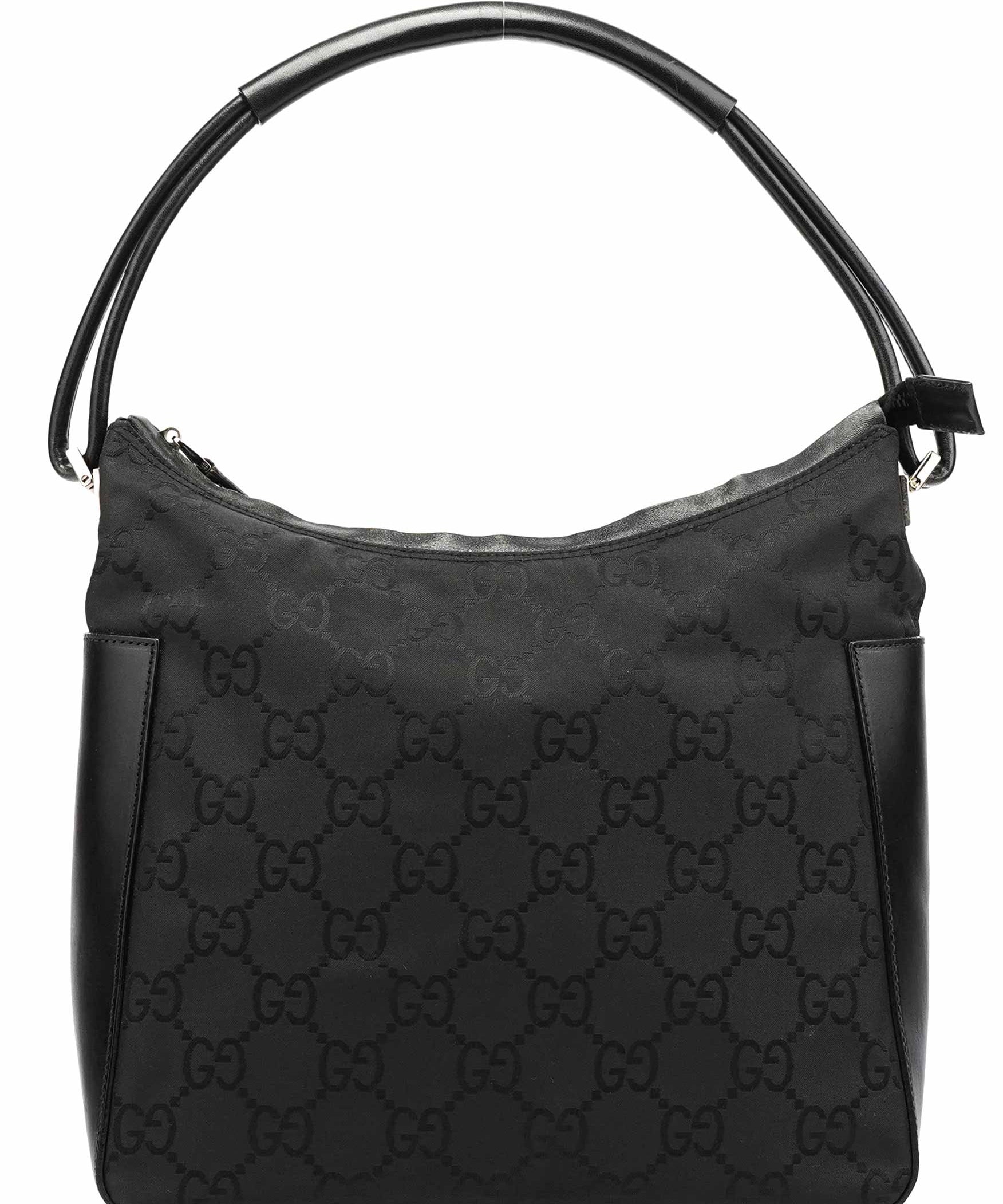 Gucci 001 3766 GG hobotas van zwart GG-kalfsleer