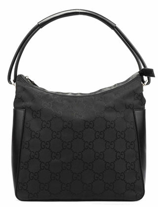 Gucci 001 3766 Black GG Hobo Shoulder Bag