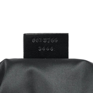 Gucci 001 3766 Black GG Leather Shoulder Bag