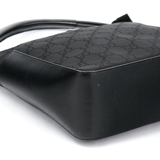 Gucci 001 3766 Black GG Leather Shoulder Bag