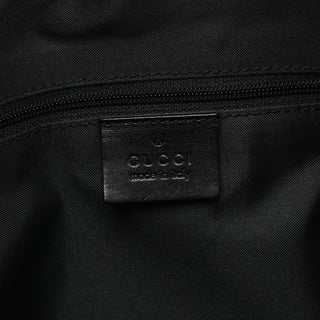Gucci 001 3766 Black GG Nylon Hobo Shoulder Bag