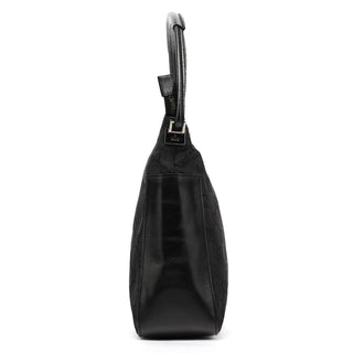 Gucci 001 3766 Black GG Nylon Hobo Shoulder Bag