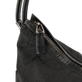 Gucci 001 3766 skuldertaske i sort GG nylon