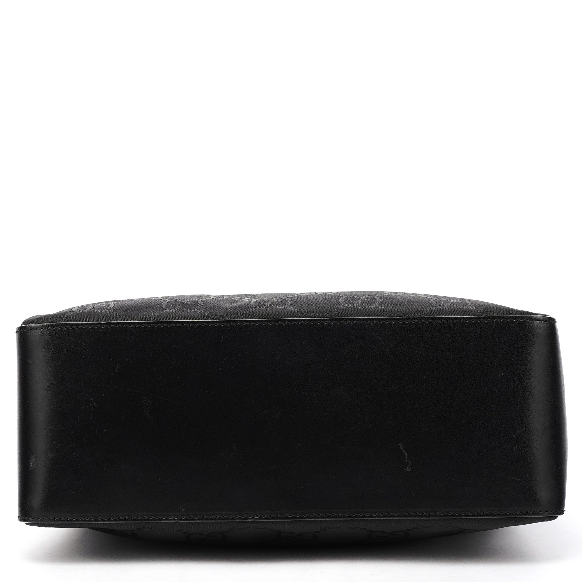 Gucci 001 3766 skuldertaske i sort GG nylon
