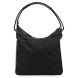 Gucci 001 3766 skuldertaske i sort GG nylon