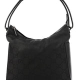Gucci 001 3766 skuldertaske i sort GG nylon