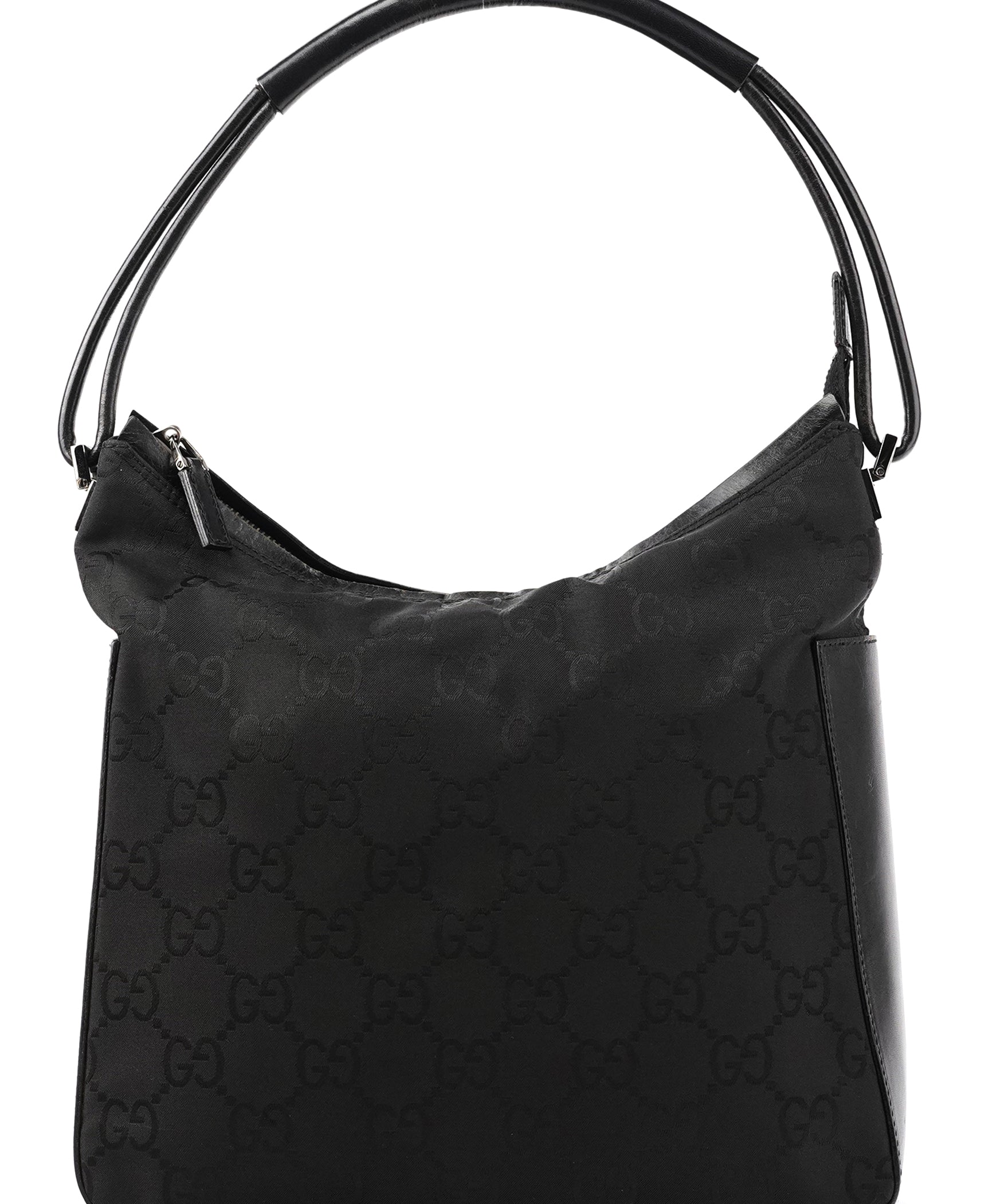 Gucci 001 3766 Borsa a spalla in nylon GG nero