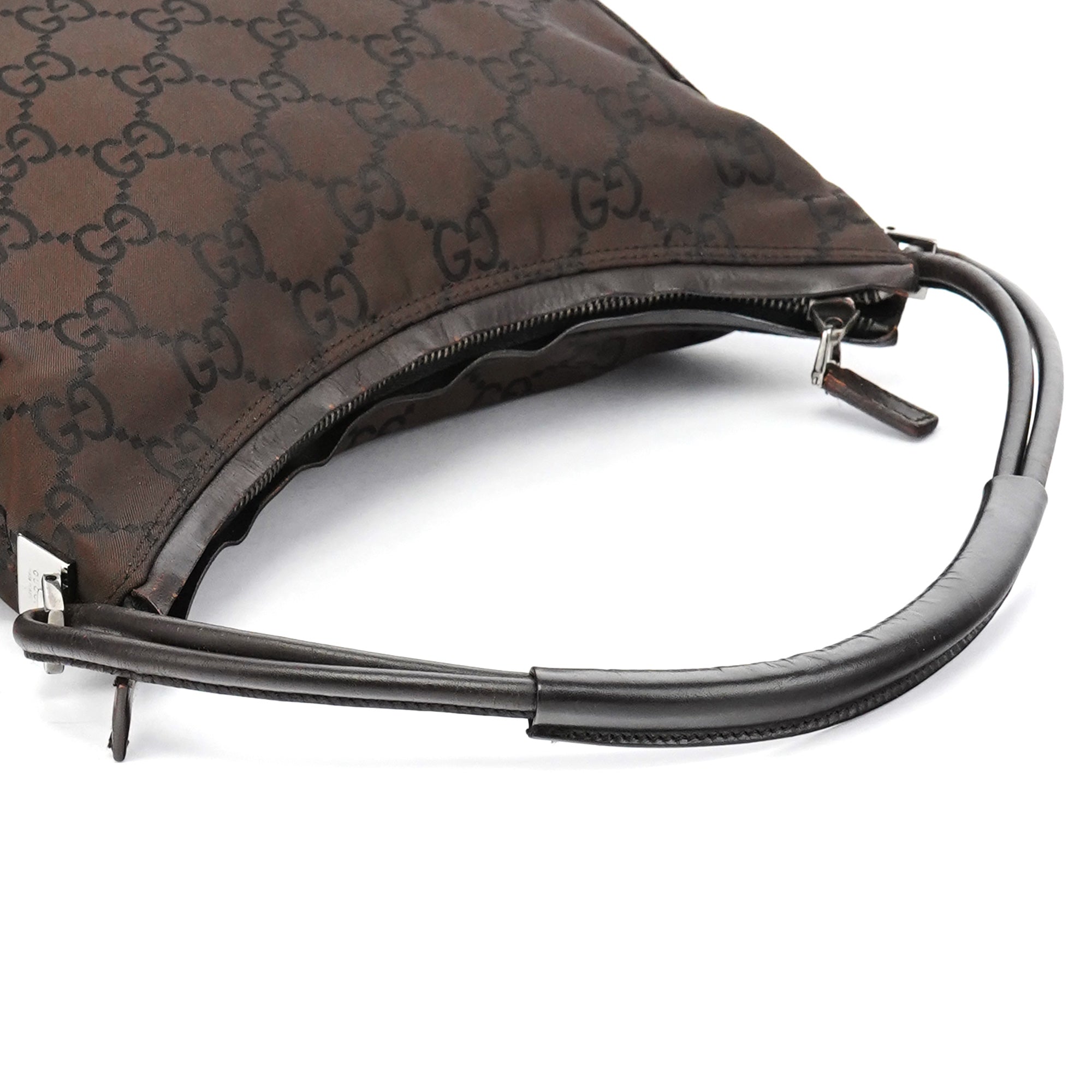 Gucci 001 3766 Brown GG Hobo Shoulder Bag