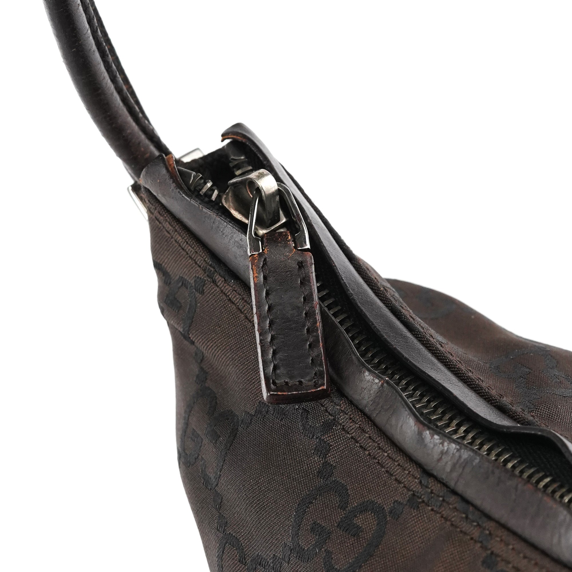 Gucci 001 3766 Brown GG Hobo Shoulder Bag