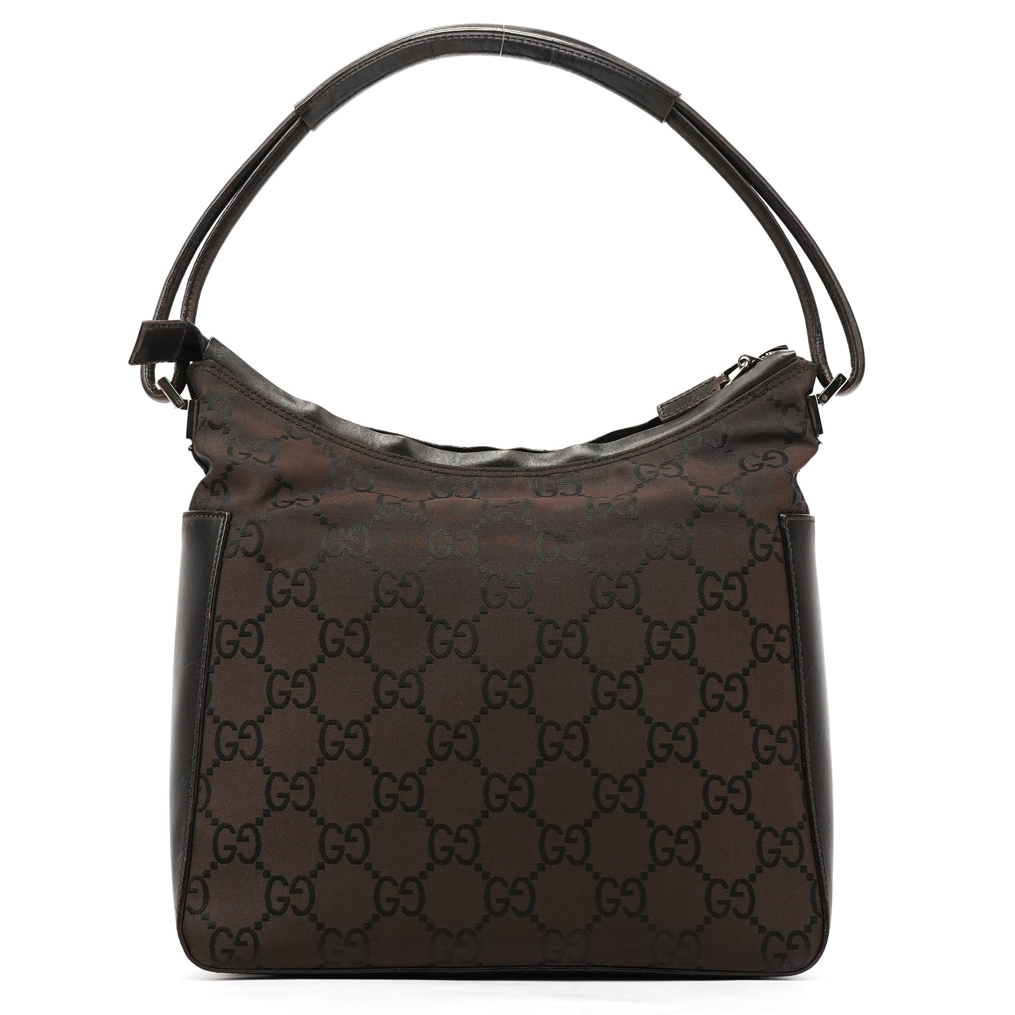 Gucci 001 3766 Brown GG Hobo Shoulder Bag