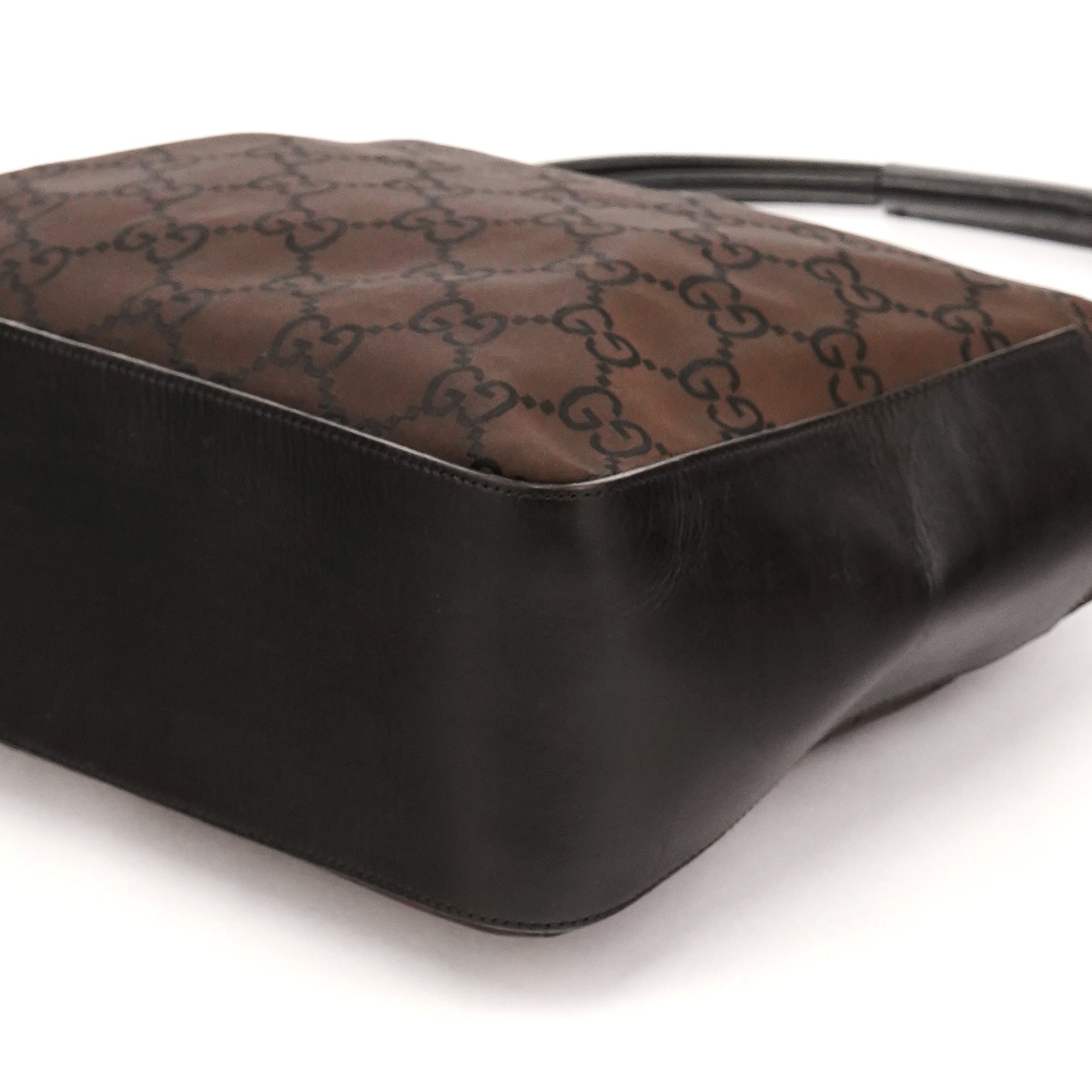 Gucci 001 3766 Brown GG Hobo Shoulder Bag