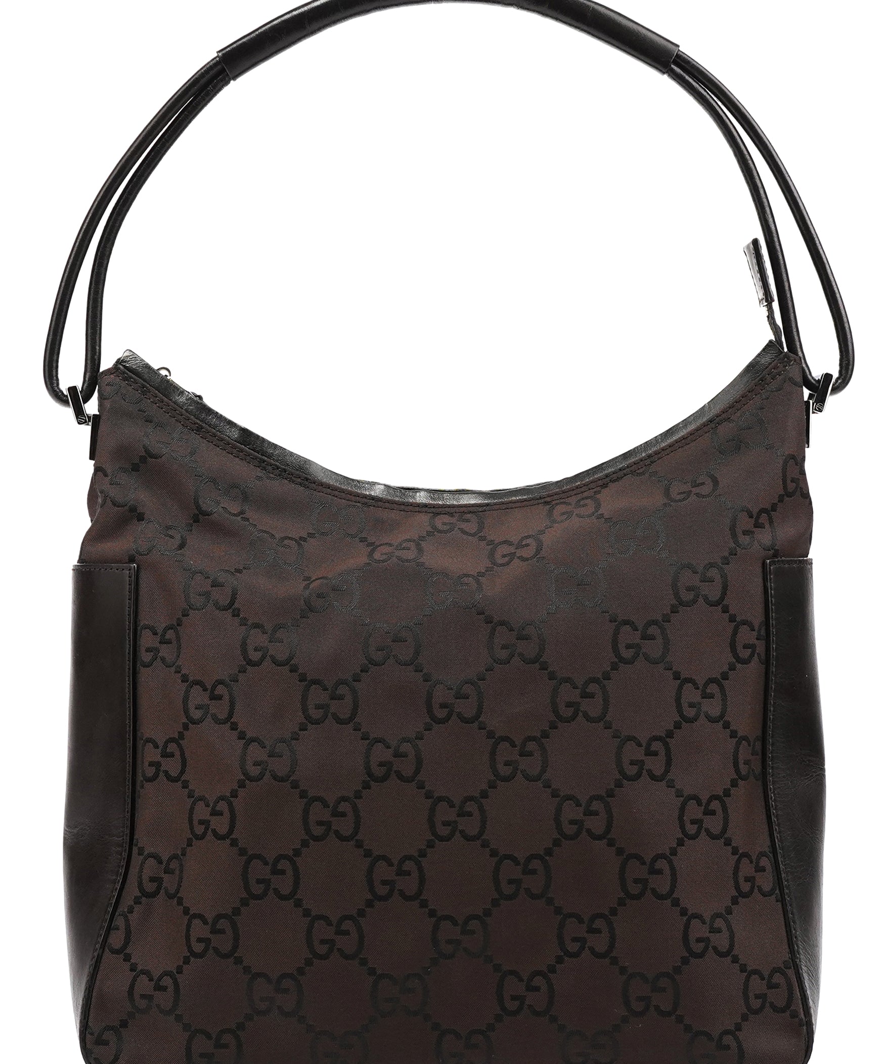 Gucci 001 3766 Borsa hobo in tela GG marrone