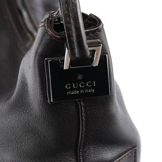 Gucci 001 3770 Brown Calfskin Hobo Shoulder Bag
