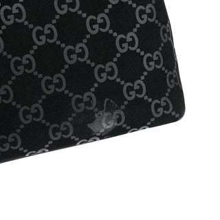 Gucci 001 3778 Black GG Suede Shoulder Bag