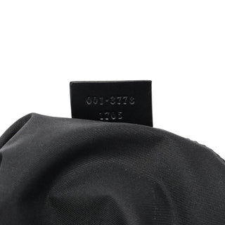 Gucci 001 3778 Black GG Suede Shoulder Bag