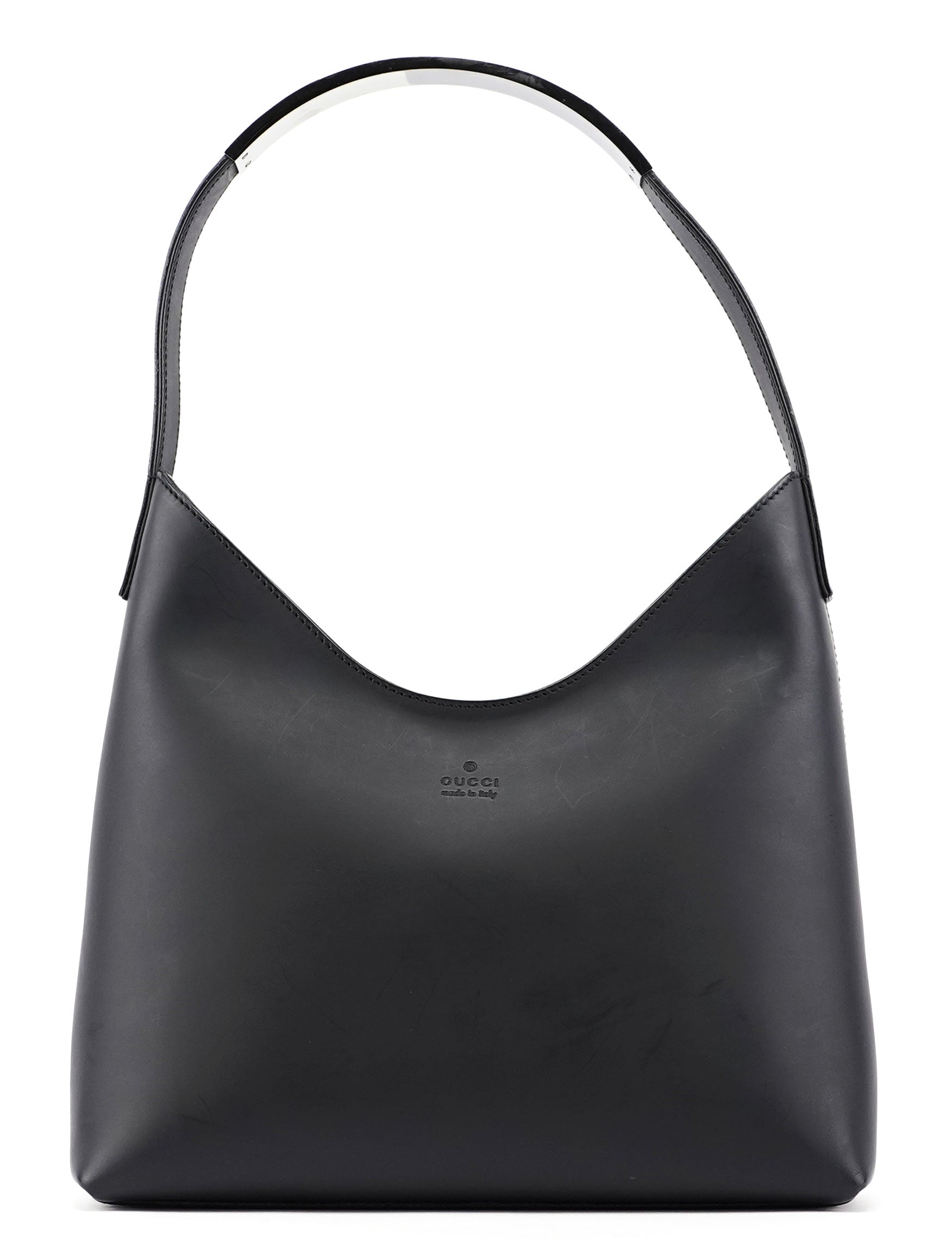 Gucci 001 3778 Black Leather Hobo Shoulder Bag – Rediscover Vintage