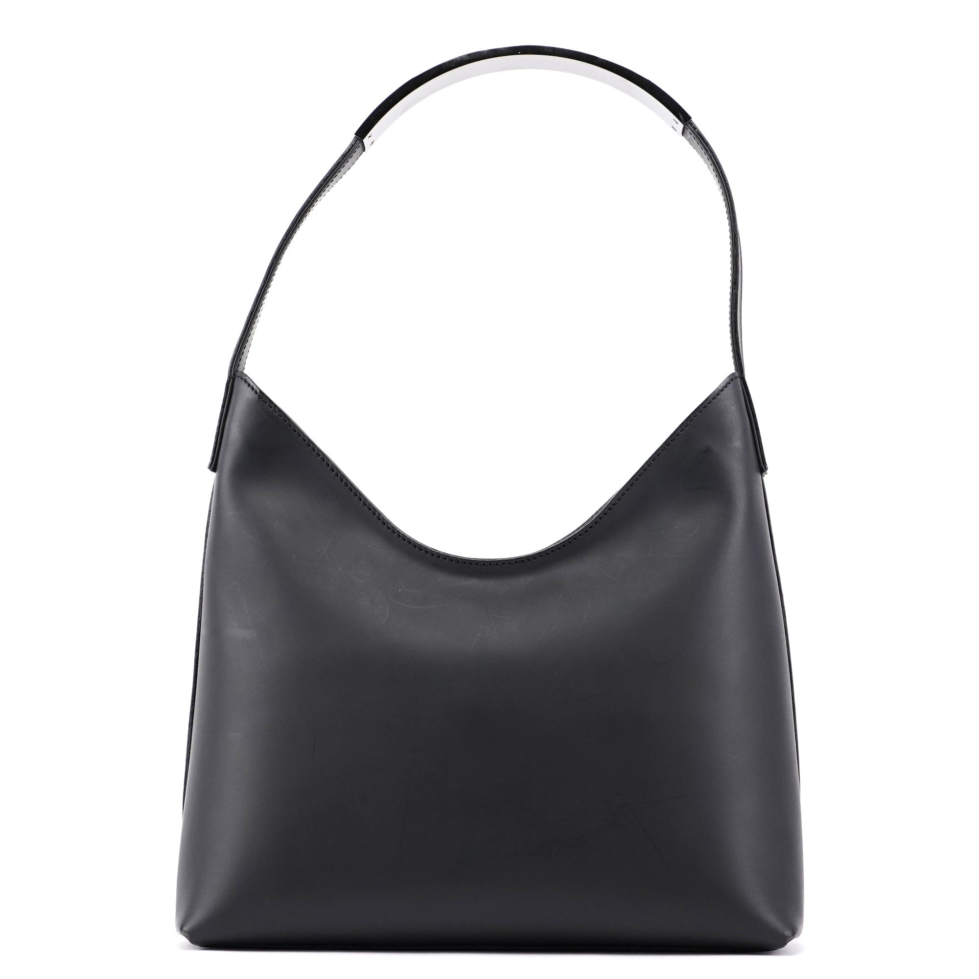 Gucci 001 3778 Black Leather Hobo Shoulder Bag