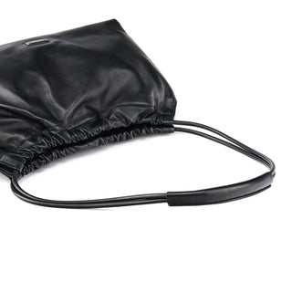 Gucci 001 3789 Black Calfskin Leather Pouch Bag