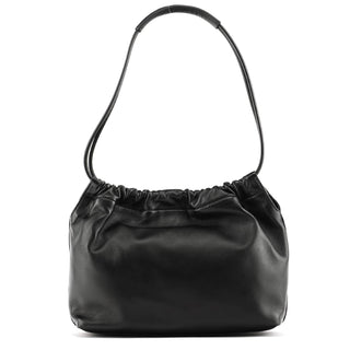 Gucci 001 3789 Black Calfskin Leather Pouch Bag