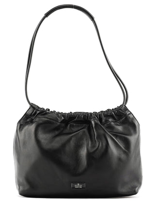 Gucci 001 3789 Black Calfskin Leather Pouch Bag