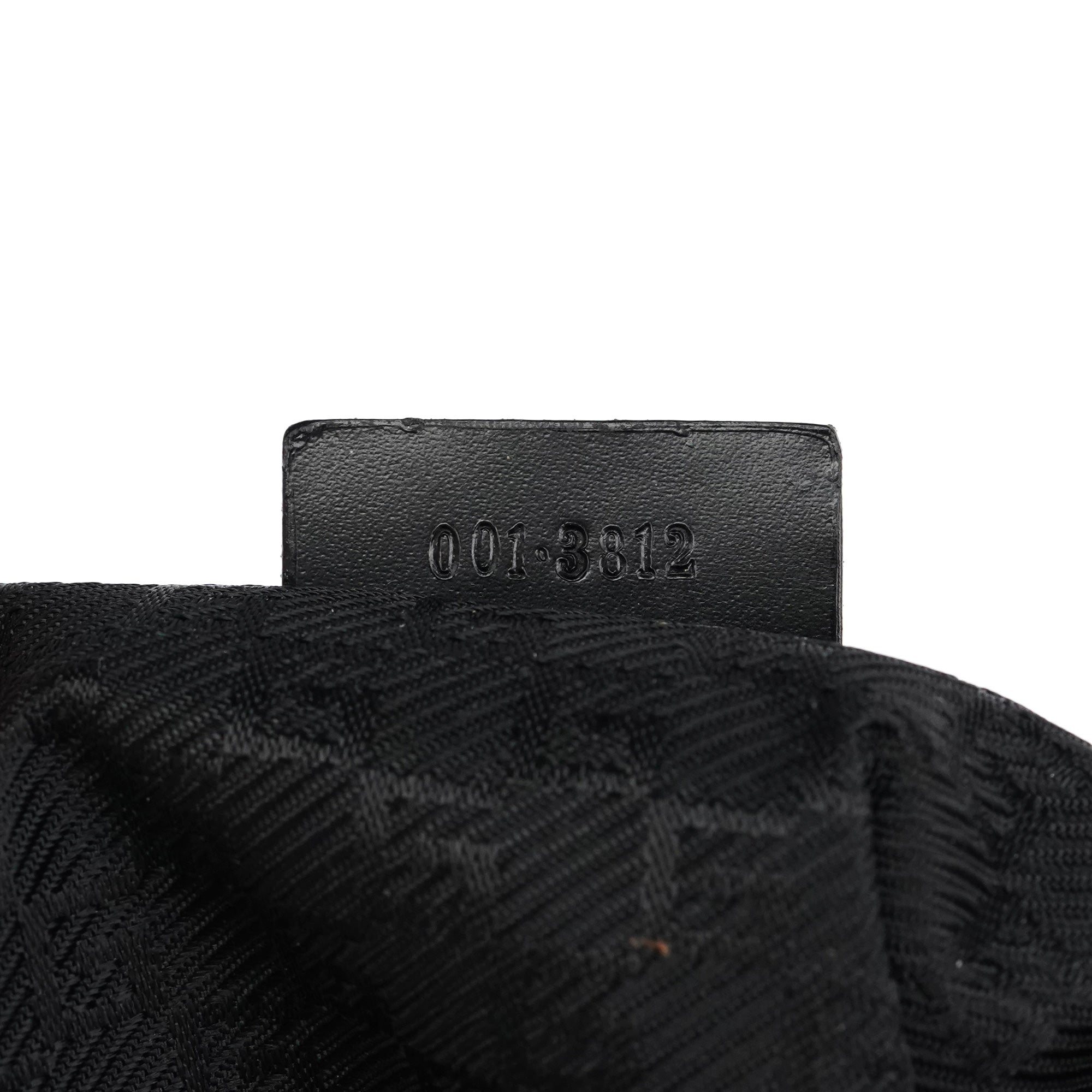 Gucci 001 3812 Borsa a spalla in pelle nera